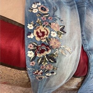 Embroidered Floral Women's Jeans